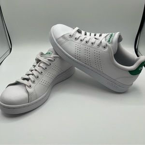 Adidas Advantage EF0213 White Green Casual Shoes Unisex Sneakers Women's 6